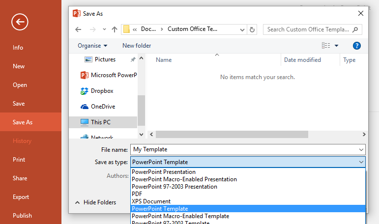 How To Save A New Template To Powerpoint