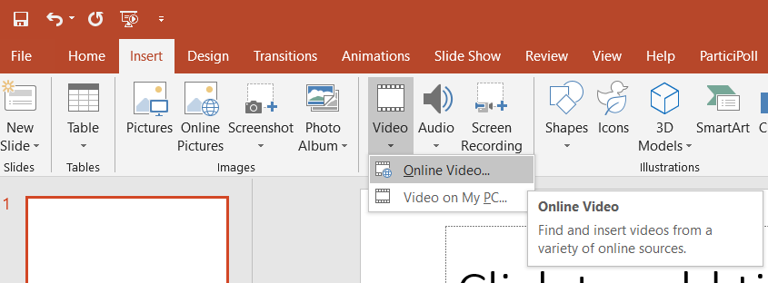 How to Insert a Video into your PowerPoint Presentation - ParticiPoll