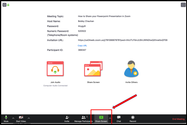 how to share a presentation in zoom meeting