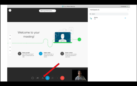 how to share a powerpoint presentation on webex