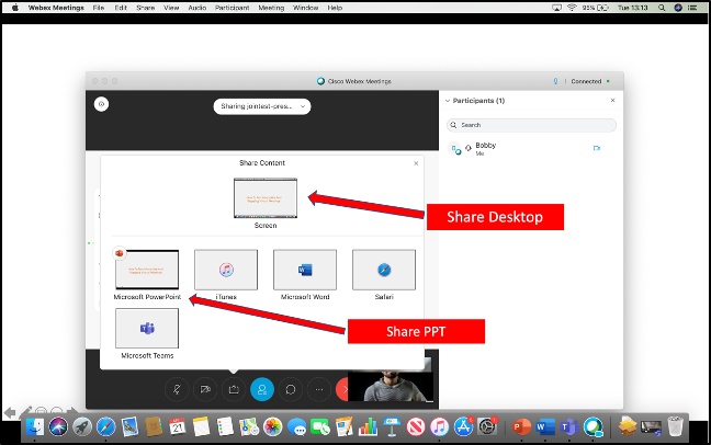 how to set up webex on mac