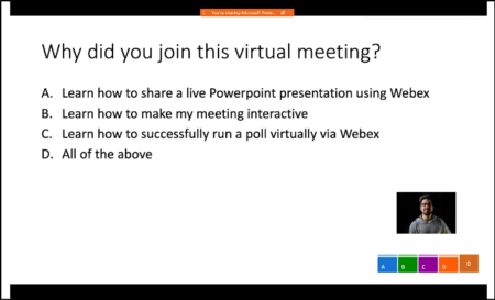 how to show powerpoint presentation on webex