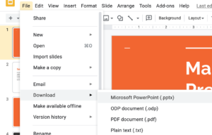 How to convert Google Slides to PowerPoint