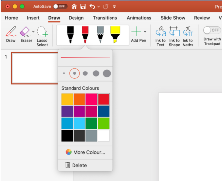 slides presentation draw