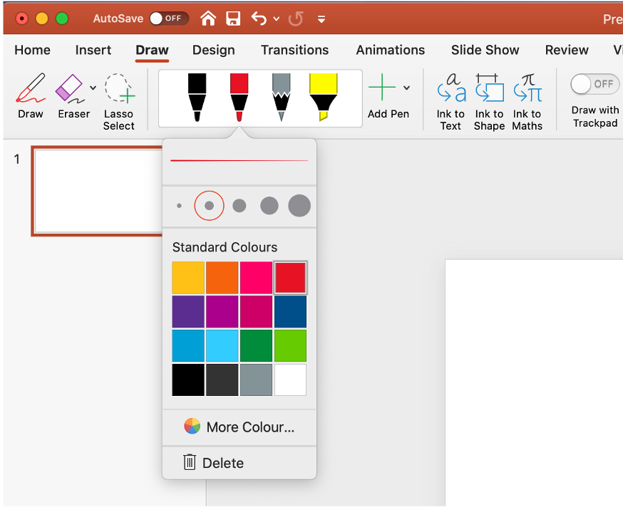 draw over a picture in powerpoint for mac