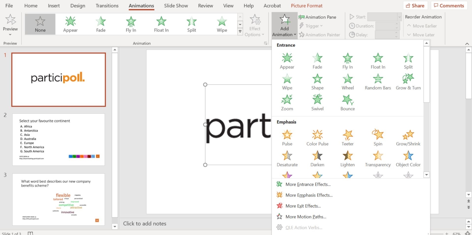 how to animate in powerpoint presentation